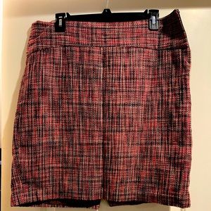 Patterned tweed skirt